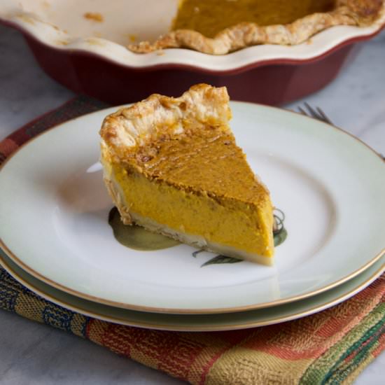 Maple Browned Butter Pumpkin Pie