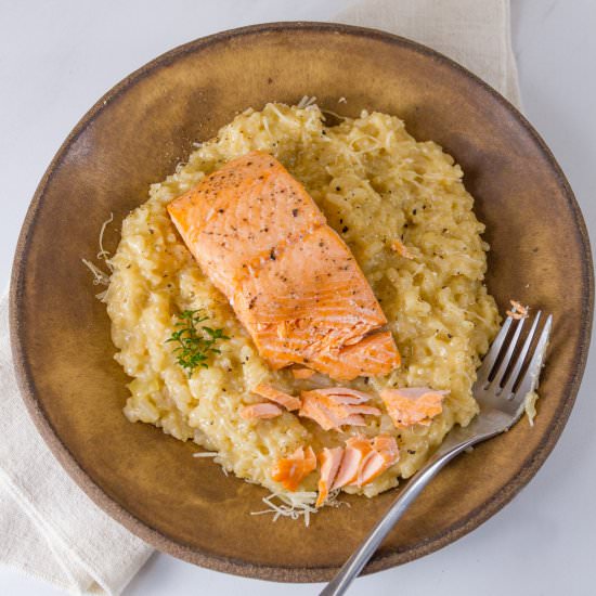Roasted Salmon Risotto