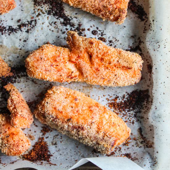 Healthy Baked Salmon Fish Sticks