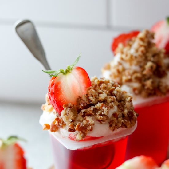 Strawberry Pretzel Salad Parfait