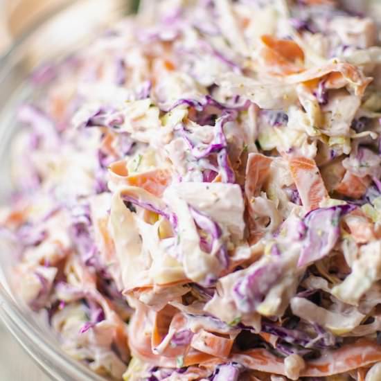 Healthy Greek Yogurt Coleslaw
