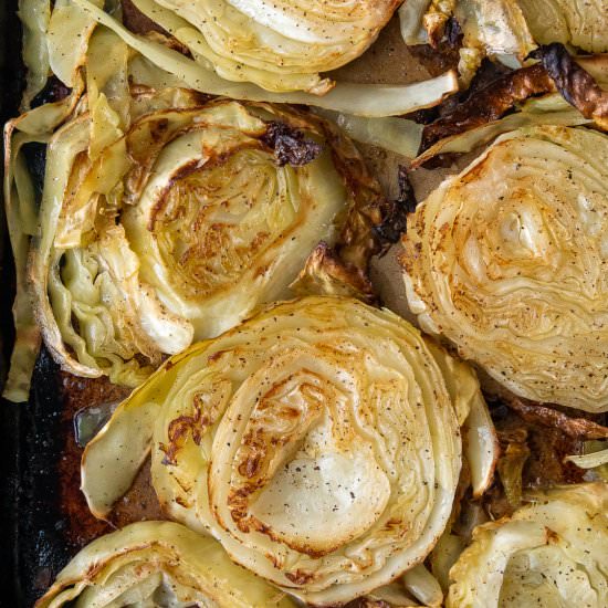 Oven Roasted Cabbage Steaks