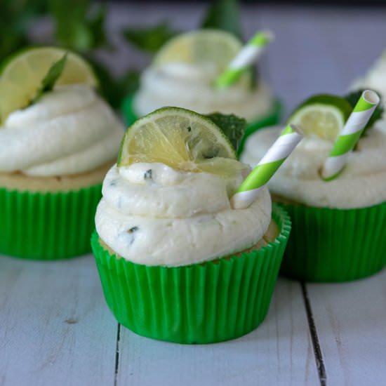 Vegan Lime Mojito Cupcakes