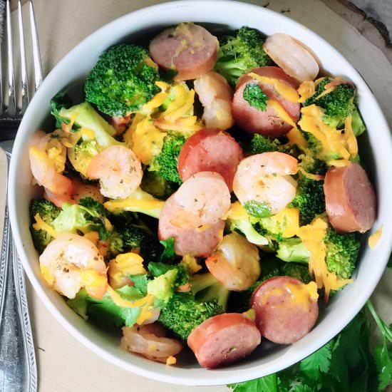 Sheet Pan Dinner: Sausage Broccoli