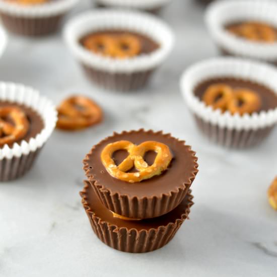 Mini Nutella Pretzel Cups