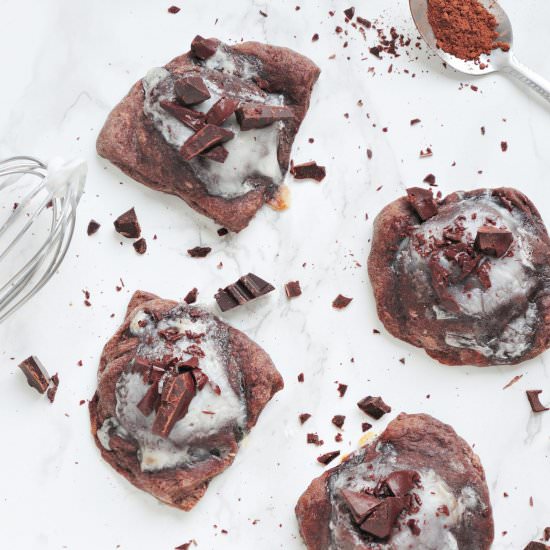 Double chocolate mini tarts