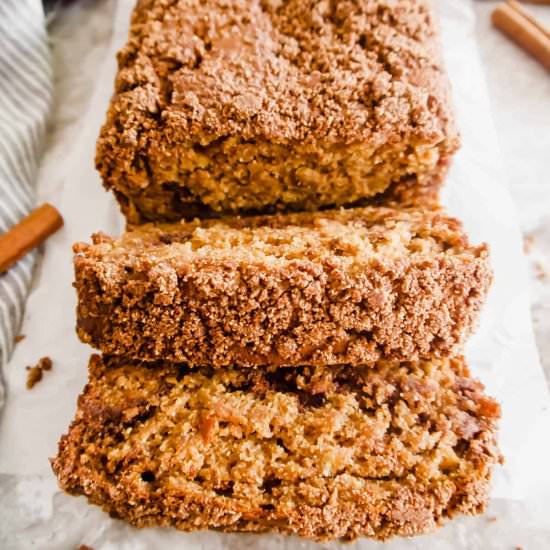 Paleo Coffee Cake Banana Bread