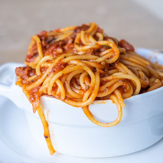 GF Instant Pot Spaghetti Bolognese