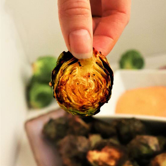 Air Fried Brussels Sprouts