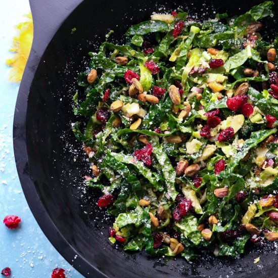 Kale and Brussel Sprout Salad