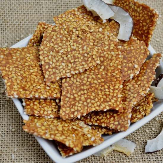 SESAME COCONUT BRITTLES