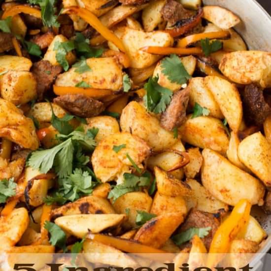 5 Ingredient Steak Hash