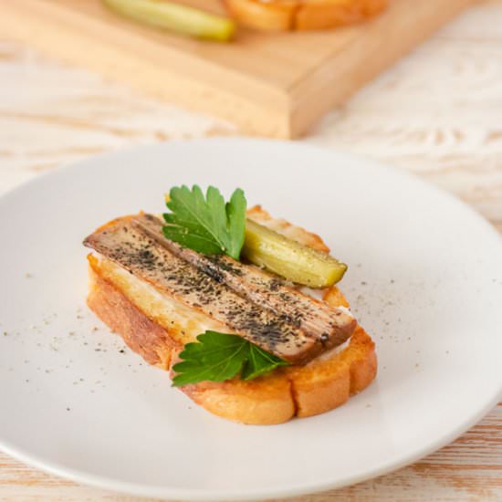 Vegan Russian Sprat Toast