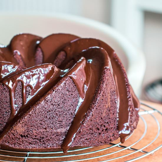 Chocolate mocha bundt cake