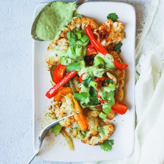 Fajita Cauliflower Steaks
