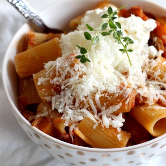 Vegetarian Ragu Pasta Recipe
