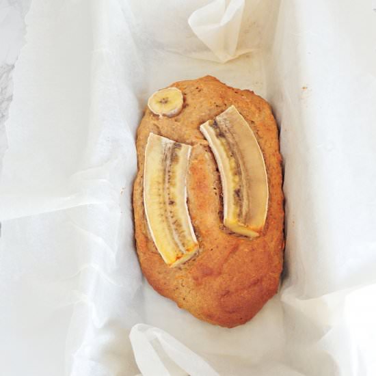 Healthy vegan banana bread