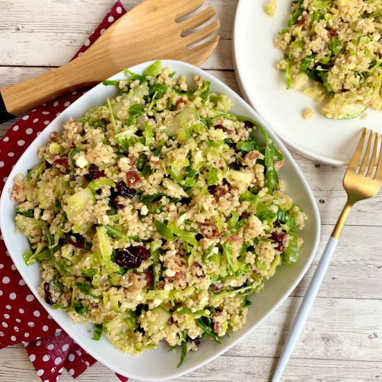 Shaved Brussels and Quinoa Salad