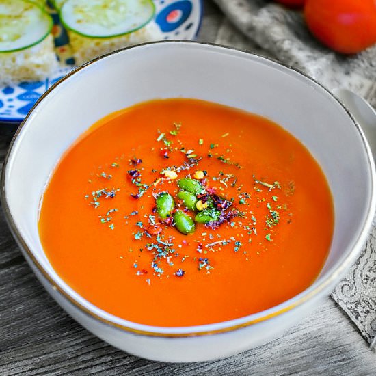 Easy Roasted Red Pepper Soup