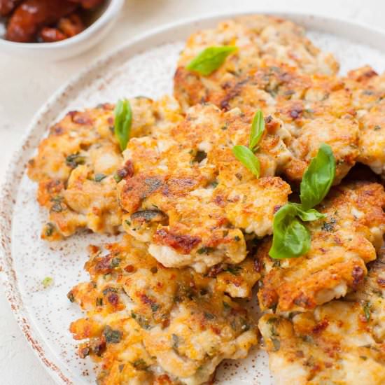 chicken fritters