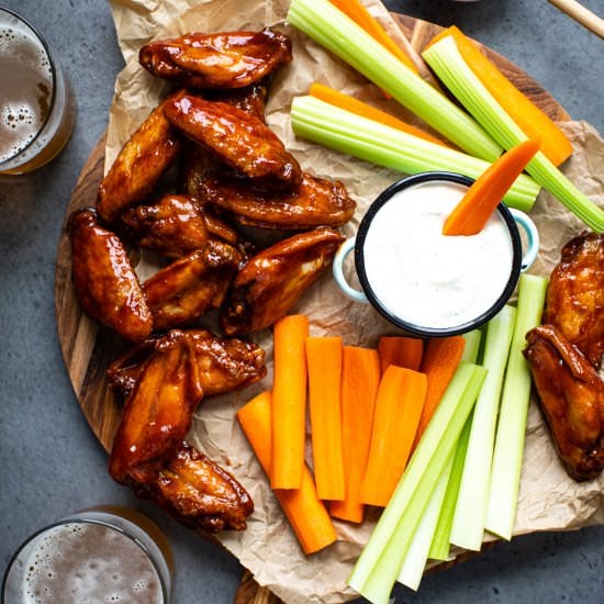 Baked Honey Chipotle Wings