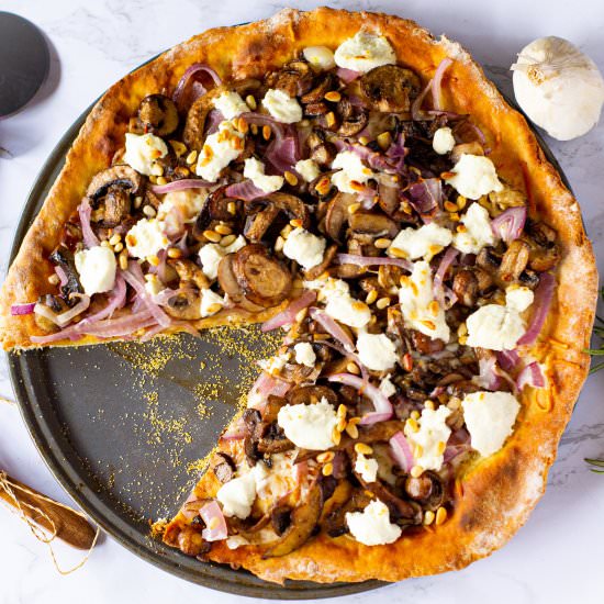 Goat Cheese & Wild Mushroom Pizza