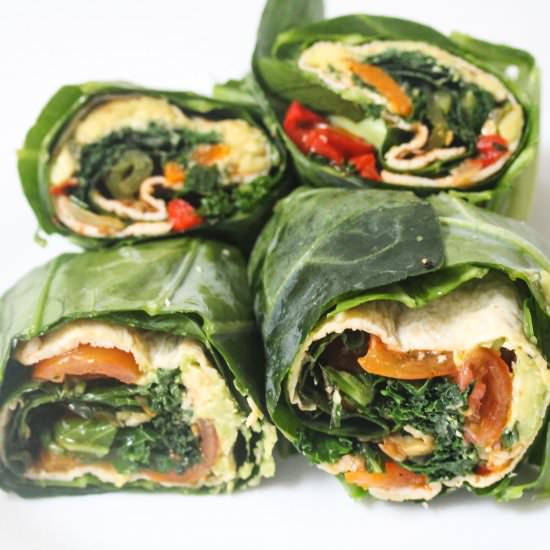 Collard Green Breakfast Wraps