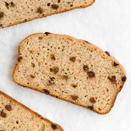 Healthy Chocolate Chip Banana Bread