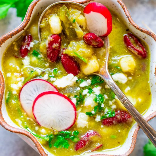 20-Minute Easy Vegan Pozole Verde