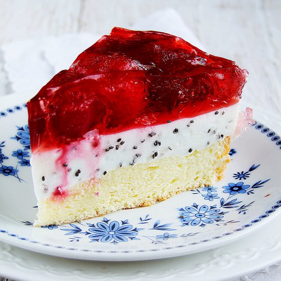 cheese cake with chia seeds
