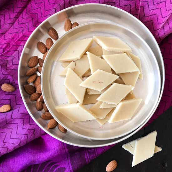 Badam Burfi – Almond Fudge