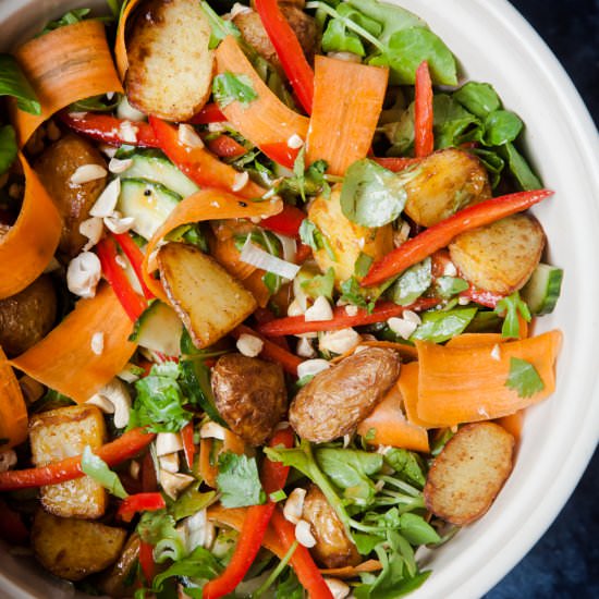 Crunchy Potato Salad with Chutney