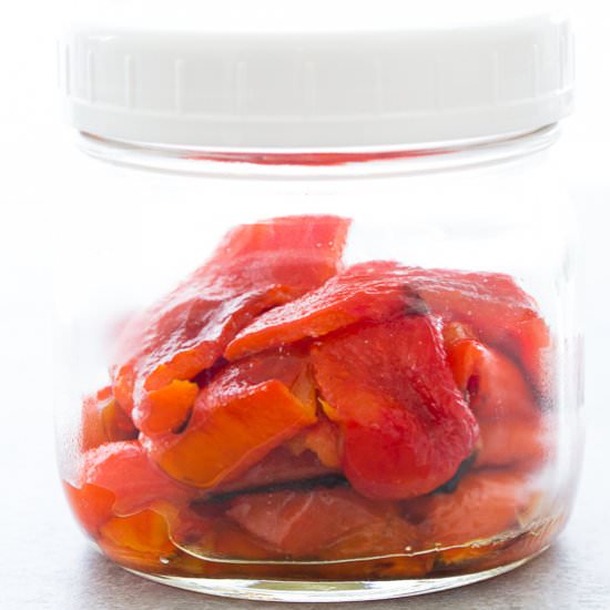 How to roast red peppers