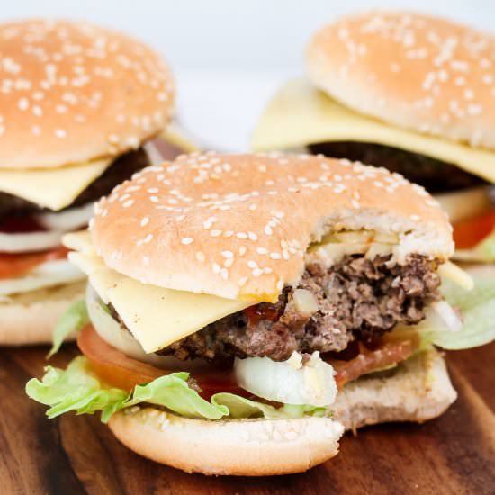 Homemade Cheese Burger Recipe