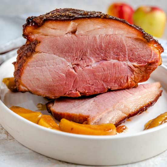 Apple Ginger Glazed Ham!
