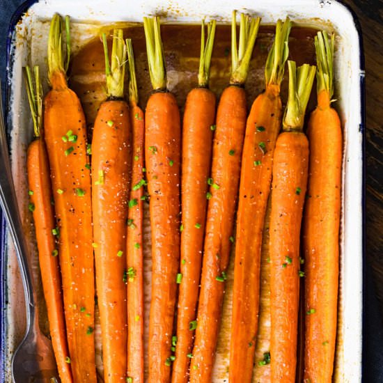 Brown Butter Glazed Carrots!