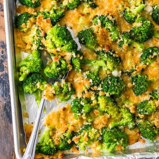 Cheesy Roasted Broccoli!