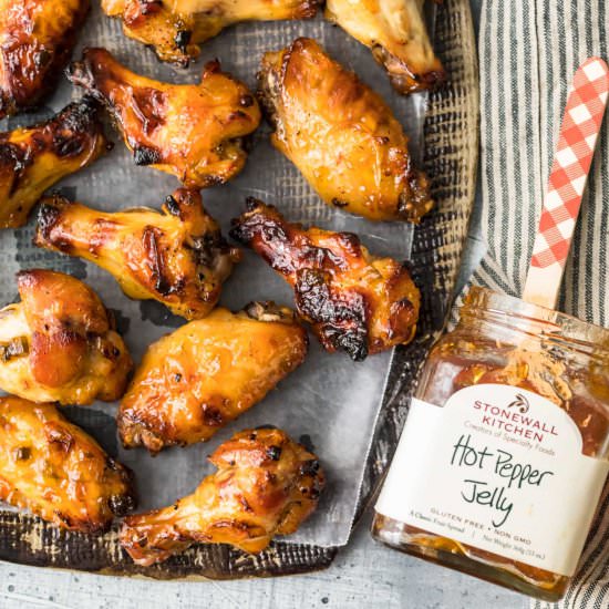 Pepper Jelly Chicken Wings!