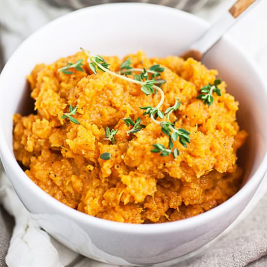 Savory Mashed Sweet Potatoes