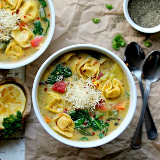 CREAMY VEGAN TORTELLINI