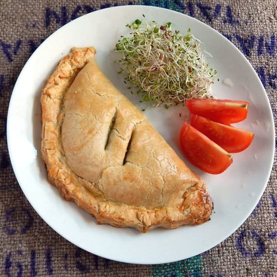 Cheese and Onion Vegetarian Pasty