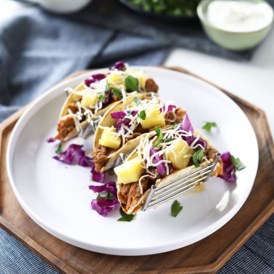 Pineapple Pork Tacos al Pastor