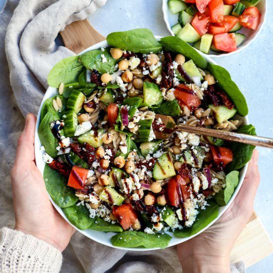 mediterranean orzo salad