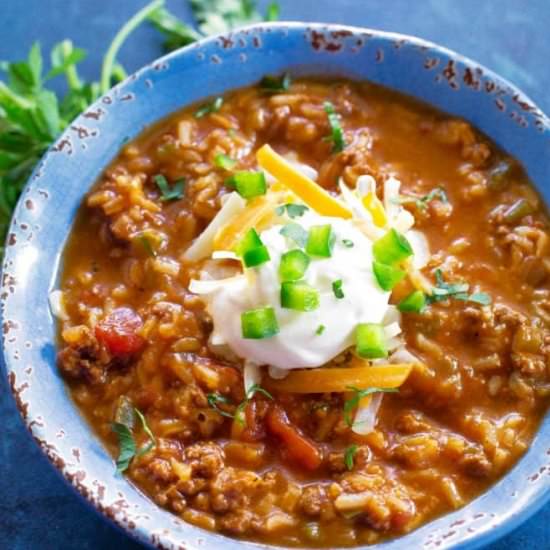Stuffed Pepper Soup
