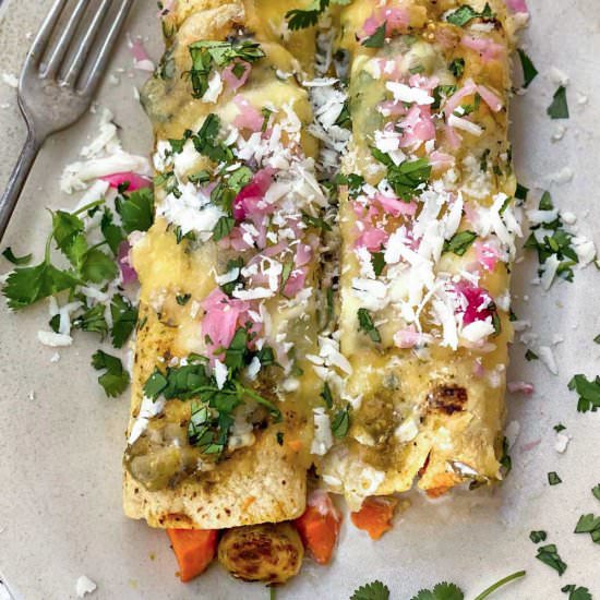 Vegetarian Enchiladas Verdes