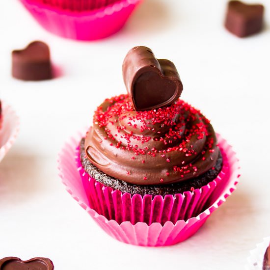 Chocolate Raspberry Cupcakes