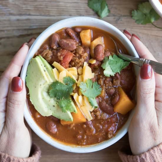 Sweet Potato Vegetarian Chili