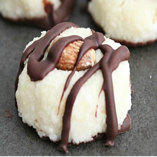 Dark Chocolate Coconut Almond Bites