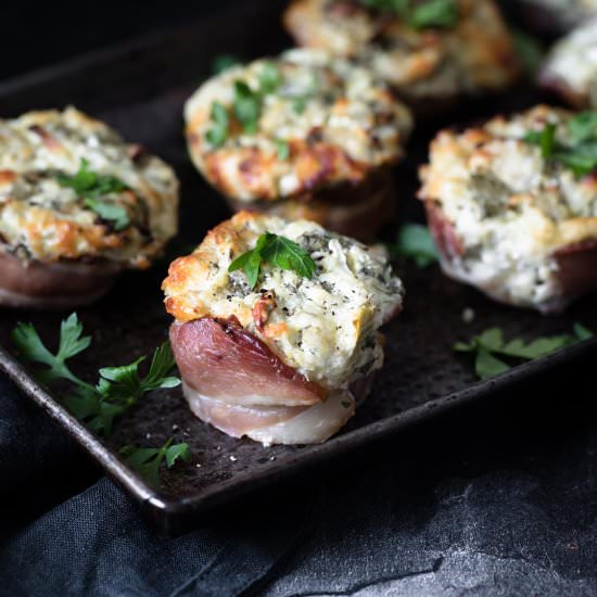 Spinach Artichoke Bacon Cups