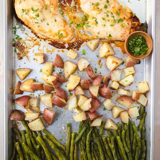 Honey Mustard Sheet Pan Chicken